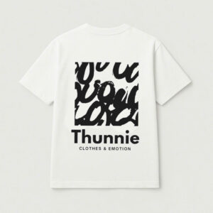 Áo thun trắng tay ngắn Thunnie "clothes & emotion"